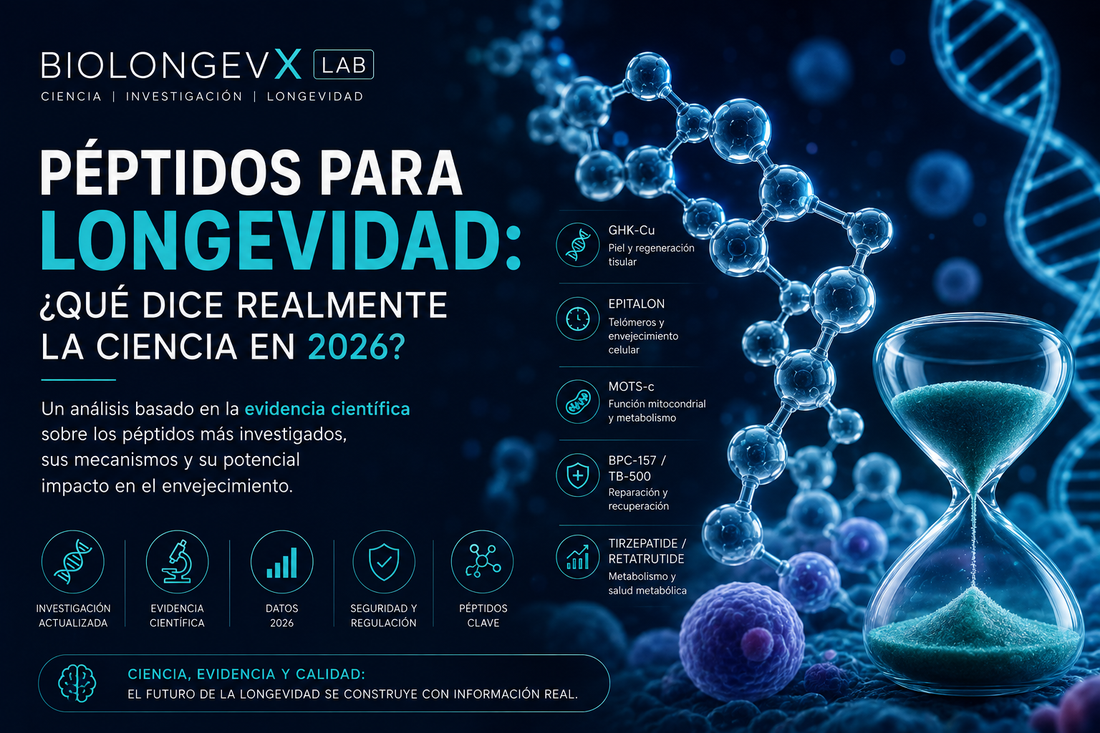 Péptidos para longevidad: ¿qué dice realmente la ciencia en 2026?