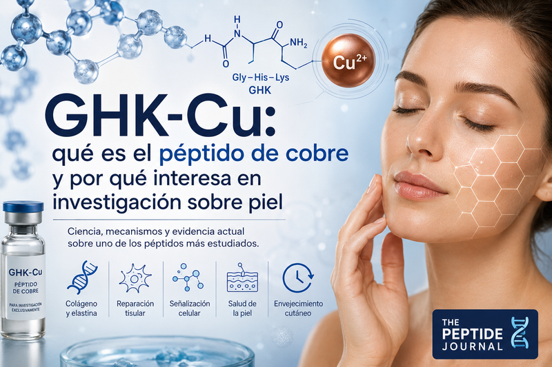 GHK-Cu: qué es el péptido de cobre y por qué interesa en la investigación sobre piel