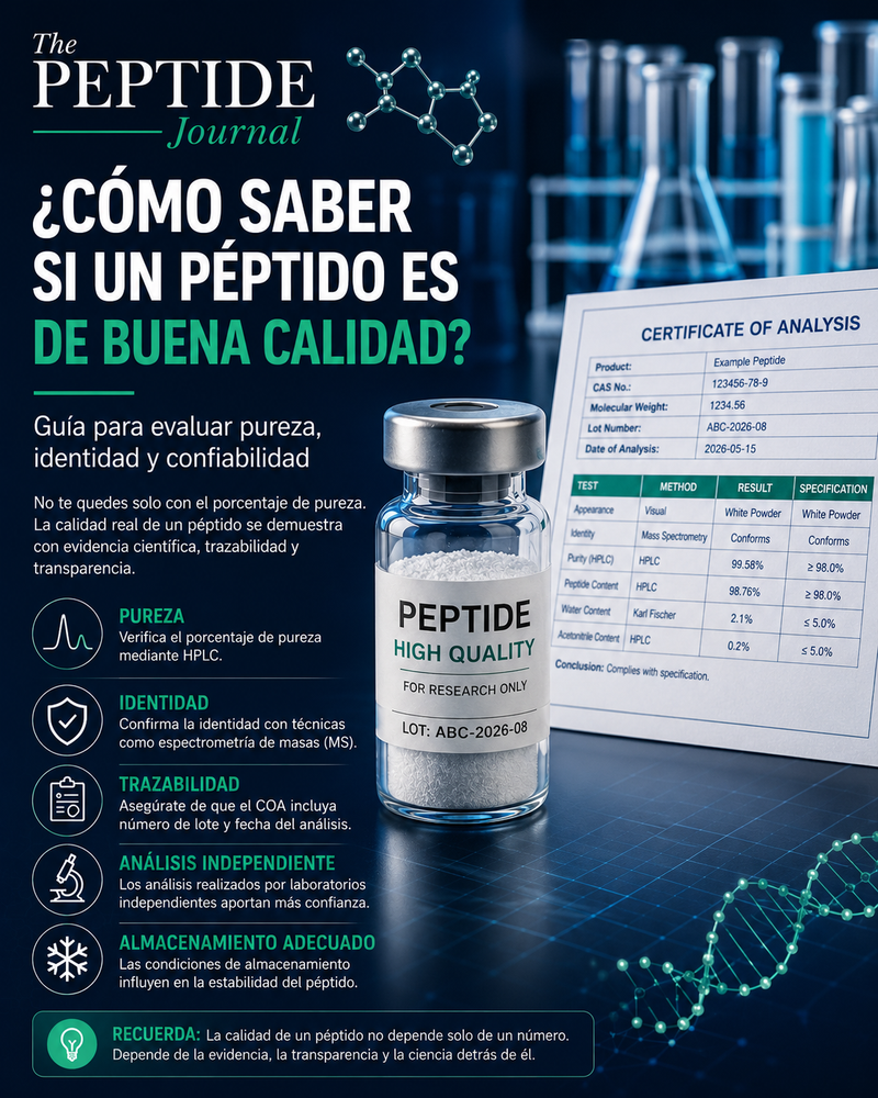 ¿Cómo saber si un péptido es de buena calidad?